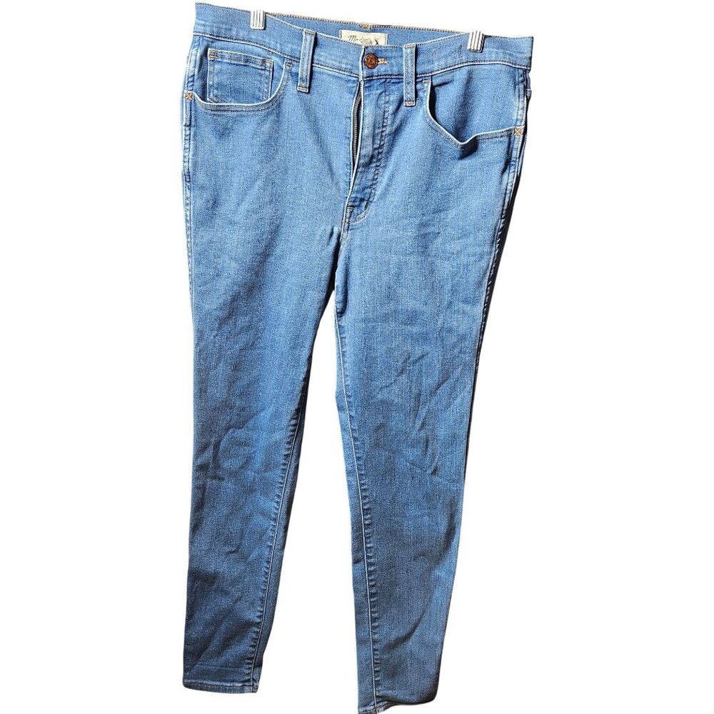 Madewell Womens Blue High-Rise Skinny Jeans Size 30